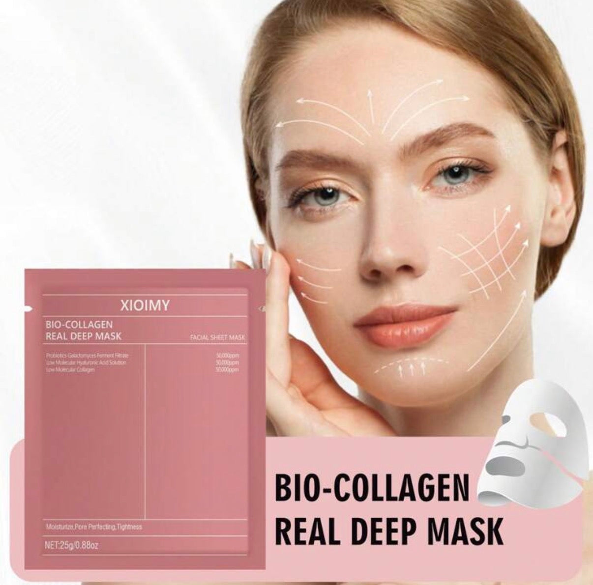 قناع الوجه المرطب بالكولاجين